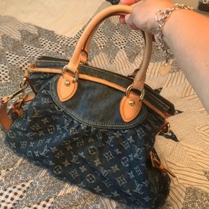 Louis Vuitton monogram Denim neo cabby mm bag